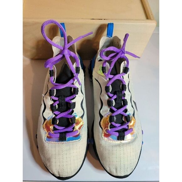 Nike REACT ELEMENT 55 'BLUE HERO' Size 6.5 - Picture 4 of 7